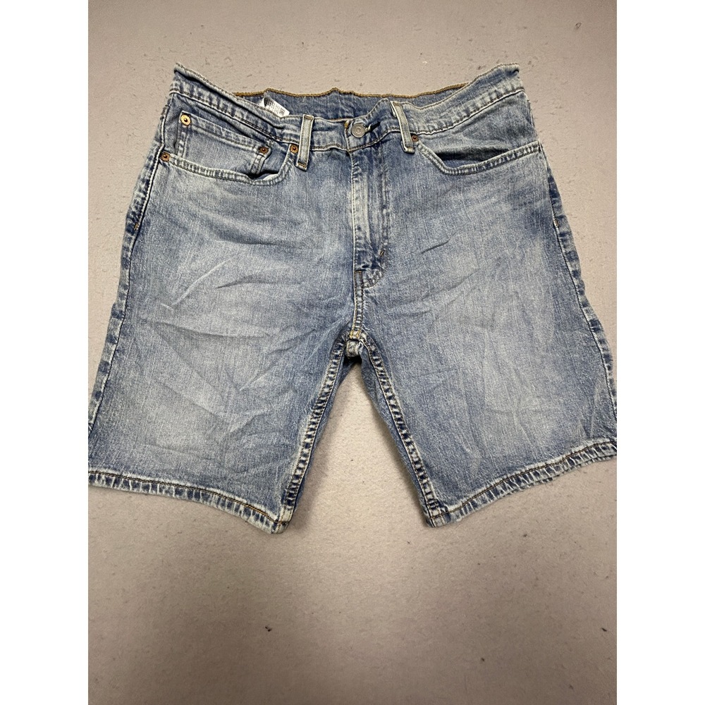 Levi's 405 Standard Fit Denim Shorts Light Wash Blue W34 Mens